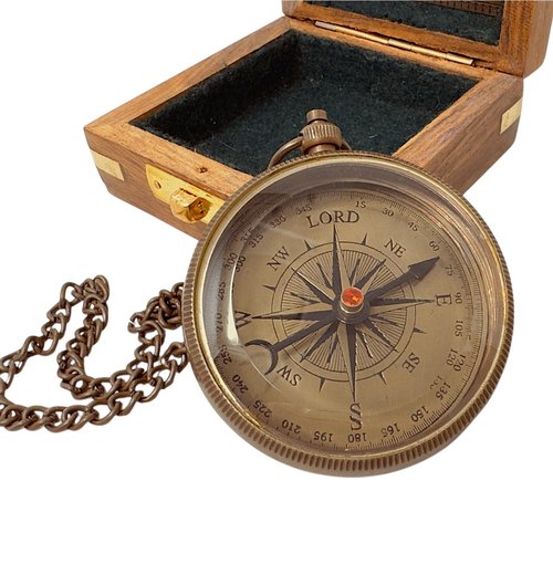 God My Lord Compass - Compass Gift Inspirational Quote Engraved, Graduation Gift, Confirmation Gift, Religious Gift for Men Women Boys Girls Teenage Kids, Baptism Gift