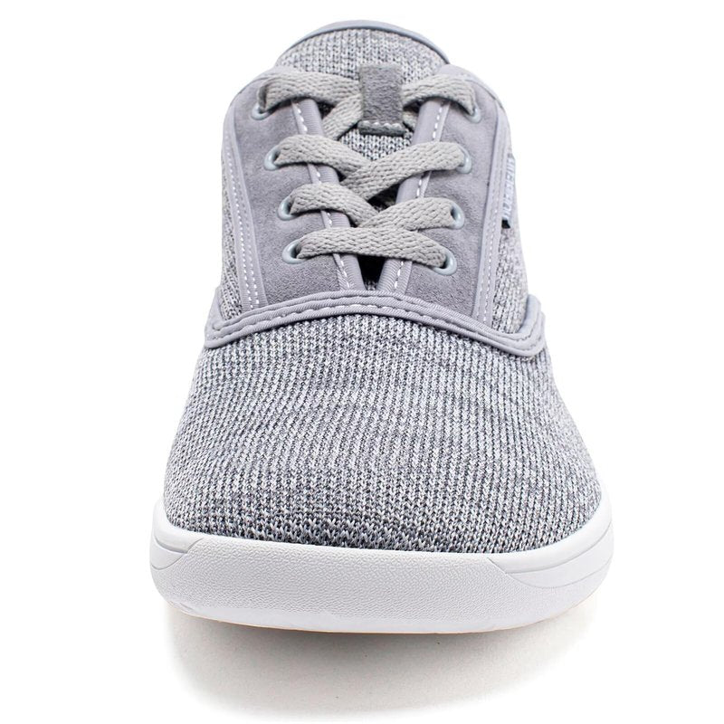 HOBIBEAR Wide-Toe-Box Barefoot Shoes for Mens Womens Minimalist Breathable Trail Running Walking Shoes Light Gray 12.5 Wide Women/11.5 Wide Men