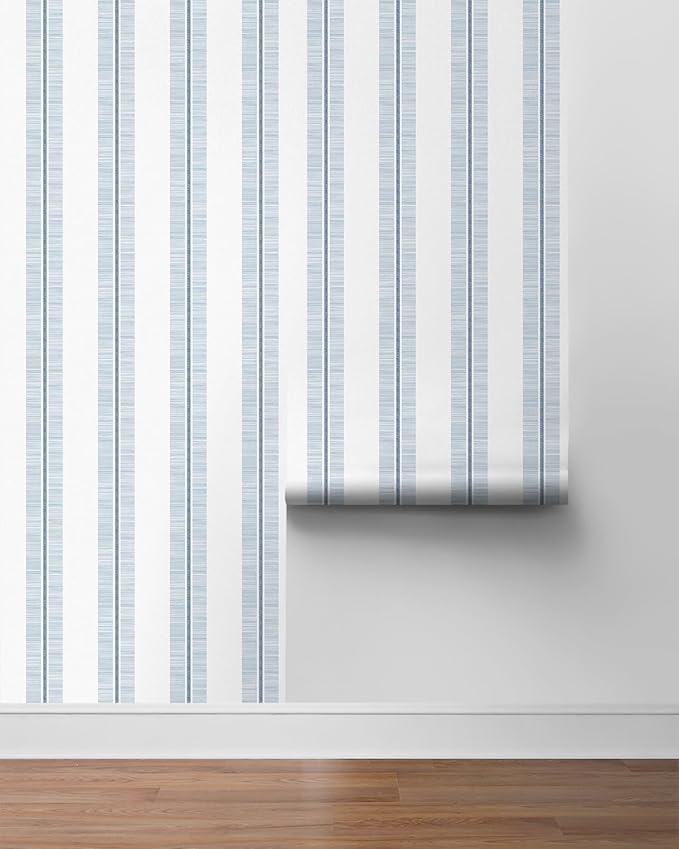 NextWall Beach Towel Stripe Peel and Stick Wallpaper