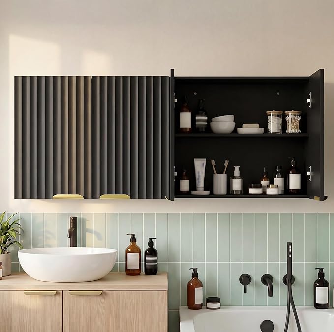 ChooChoo 4 Doors Wall Cabinet Laundry Room, Bathroom Wall Cabinet