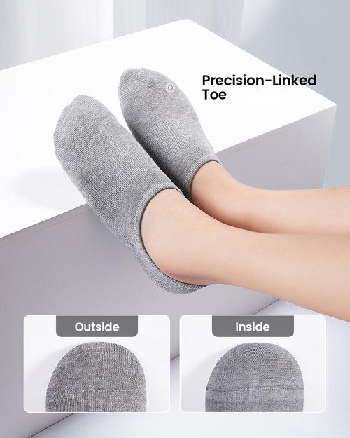 IDEGG No Show Socks - Anti-Slip Low Cut Ankle Socks for Men & Women | Comfortable Invisible Liner