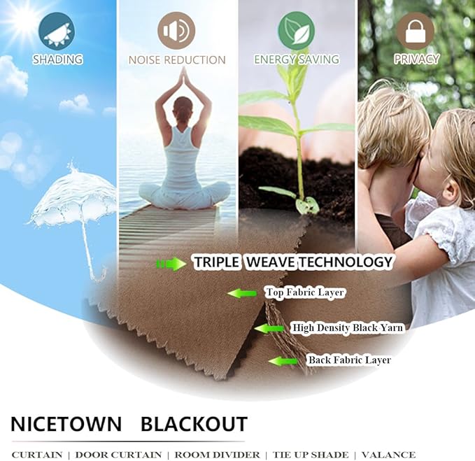 NICETOWN Noise Barrier Room Dividers Blind Screens Partitions, Home Decor Floor