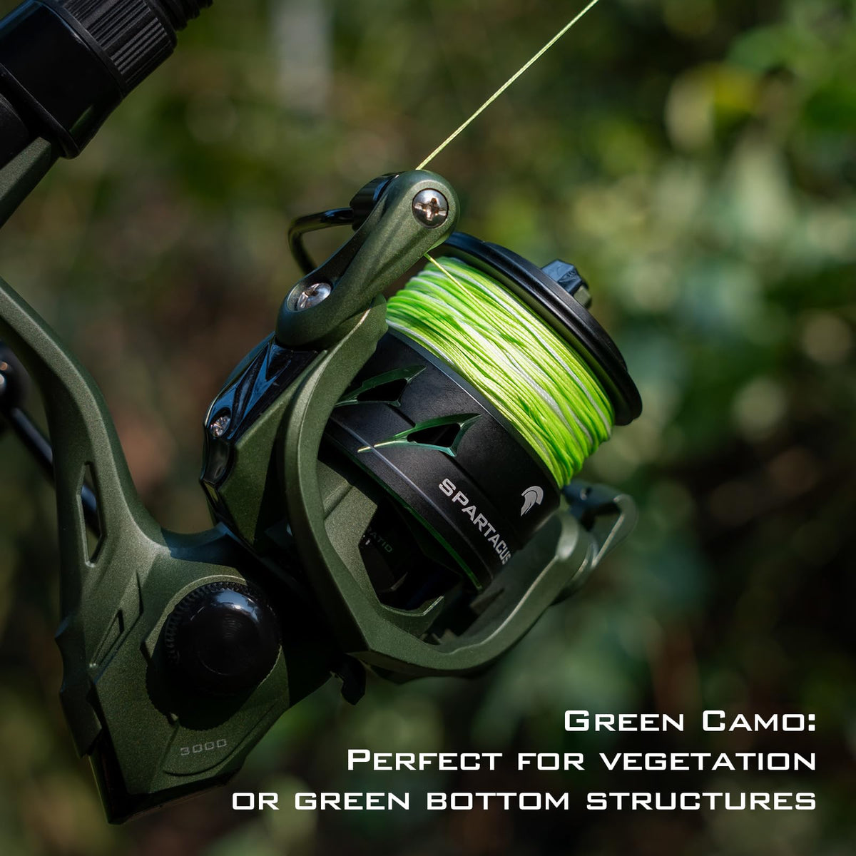 KastKing Superpower Braided Fishing Line, Grass Camo, 20 LB, 300+27 Yds