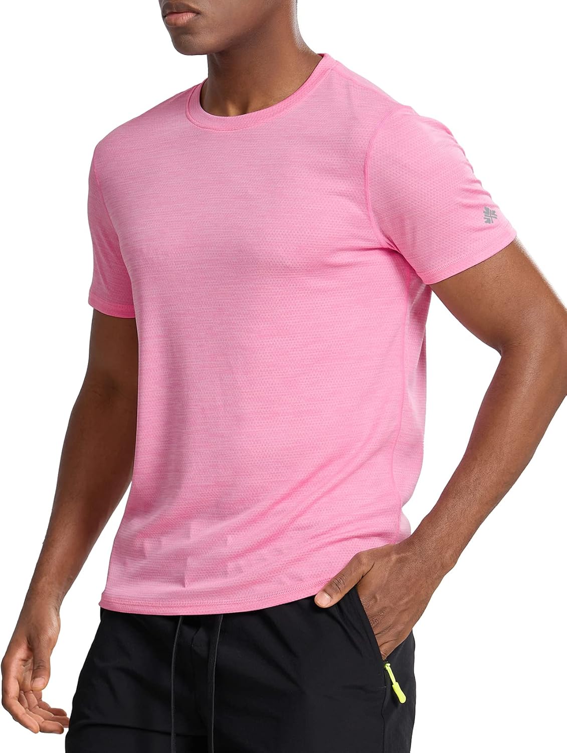Zengjo Moisture-Wicking Men's Athletic T-Shirt - Quick Dry Workout Gym Top