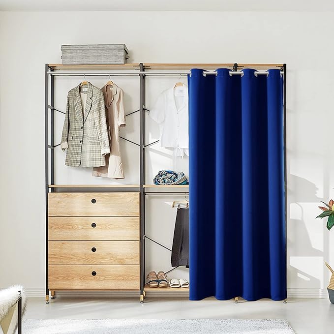 ChrisDowa Blackout Door Curtains