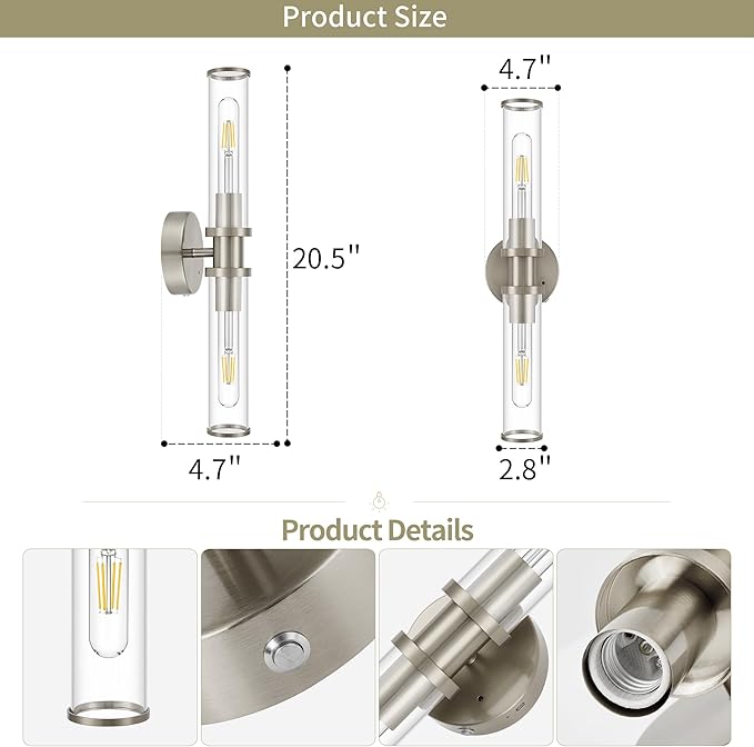 Rechargeable Battery Wall Sconce