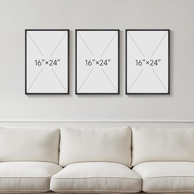 Framed Colorful Abstract Wall Art