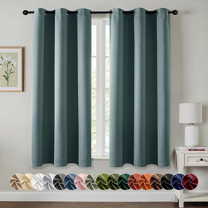 MIULEE Blackout Curtains for Bedroom Living Room 2 Panels, Thermal Insulated