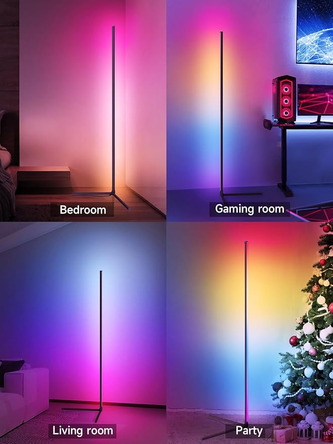 Tyute Floor Lamp, RGB LED Corner Lamp