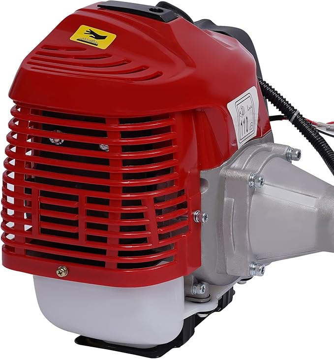 2 Stroke Gas Power Broom Sweeper Handheld Turf Grass Cleaner Driveway Snow Cleaning Machine Tool Walk Behind Tractor 1-Cylinder Air-Cooled (52CC-2.3HP/1700W)