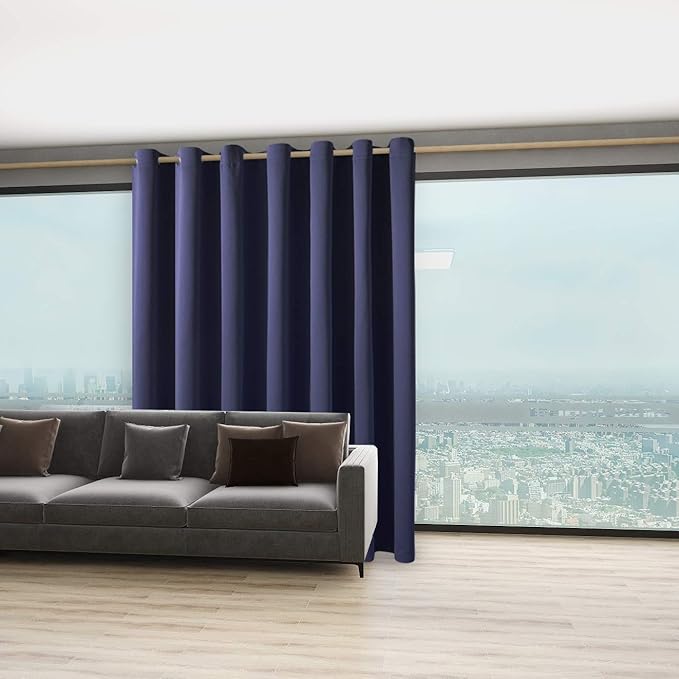 BONZER Room Divider Curtain Total Privacy Wall Wide Thermal Insulated Blackout
