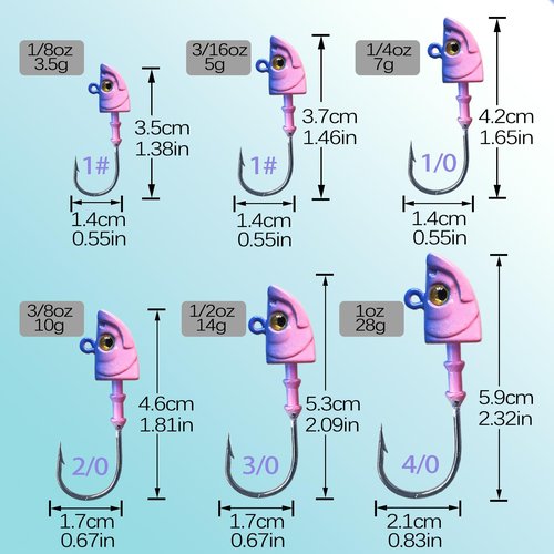 Fish Corner Swimbait Jig Head Swimbait Jigs with 3D Eyes Minnow Jig Heads for Fishing Saltwater 10 pcs/Set 1oz