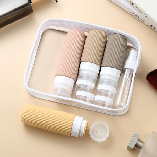 Mrsdry Travel Bottles Set - 16 Pack TSA Approved Leak Proof Silicone Containers for Toiletries