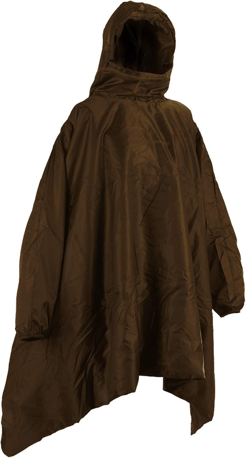 Snugpak Water-Repellent Poncho Liner with Lightweight Design, Sleeves & Hood