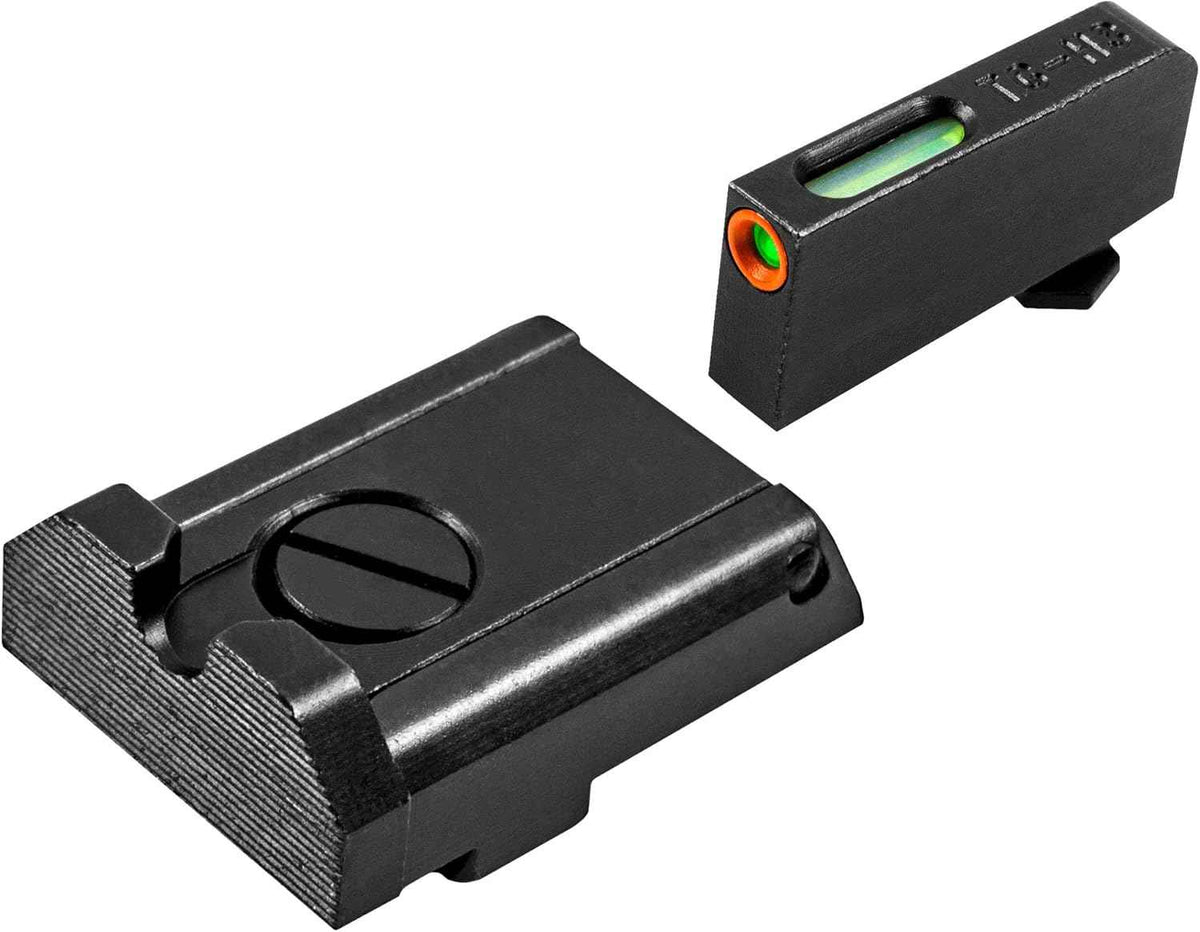 Truglo TFX PRO Night Sight for Handguns - Glowing Tritium & Fiber Optic, Compact & Durable