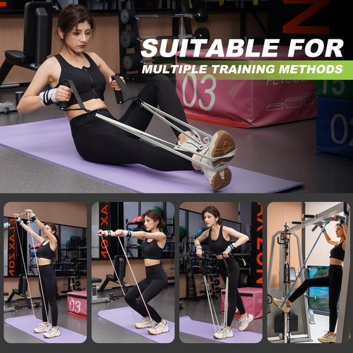 Resistance Bands with Handles, Pull Up Bands, Resistance Bands, Pull Up Assistance Bands, Exercise Workout Bands for Working Out, Body Stretching, Physical Therapy, Muscle Training (10-90LBS)