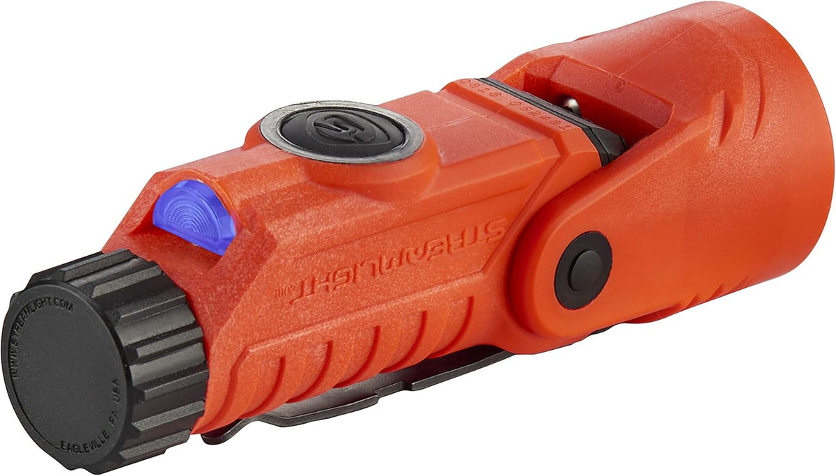Streamlight 88913 Vantage 180 X USB Helmet Mounted and Right Angle Firefighter Flashlight with Helmet Bracket, Black
