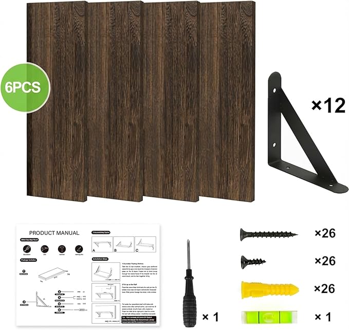 YGEOMER 23.6 Inch Floating Shelves