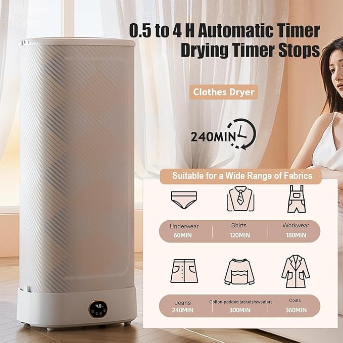 Steam Closet Vertical Steam Iron, 1000w Wireless Collapsible Steamer, Quick-Dry Rack, One-Key Care for Clothes & Fabric