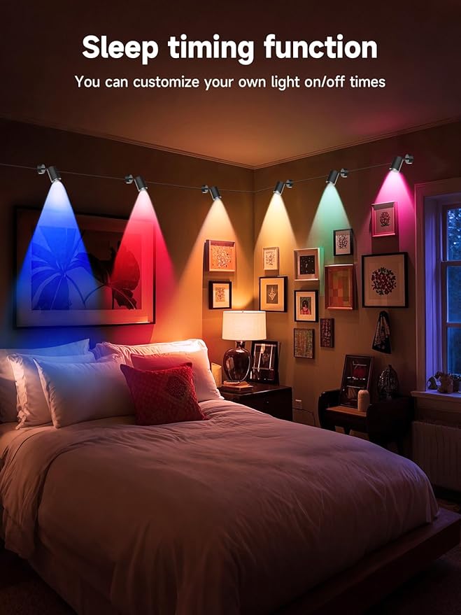 Tyute LED Spot Lights Indoor, RGB Color Changing Uplighting