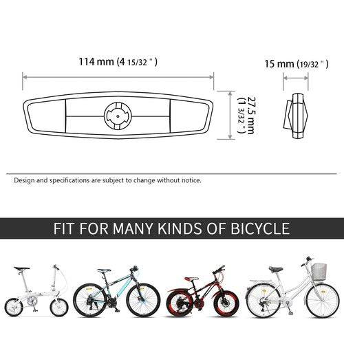 DEMYPROX Bicycle Wheel Reflectors, Plastic Bike Wheel Reflectors for Night Riding, Safety for Road Mountain Bicycle Night Riding White (10 PCS)