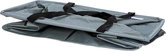 Household Essentials Gray Krush Container All-Purpose Utility Tote with Pockets