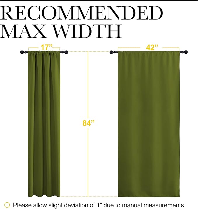 NICETOWN Christmas Decoration Blackout Curtain
