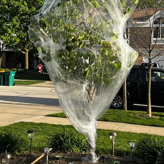 10X50Ft Garden Netting Pest Barrier – Ultra Fine Mesh Netting Plant Covers & Row Cover, Protects Vegetables, Fruits, Flowers from Mosquitoes, Insects, Birds, Deer & Squirrels