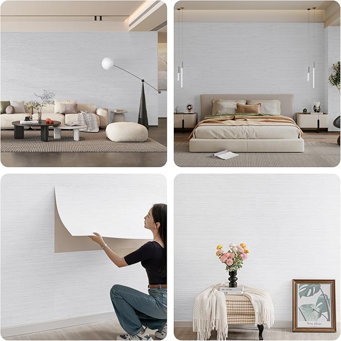 3D Wall Panels Peel and Stick – 23.82"x110" PVC Faux Travertine Texture