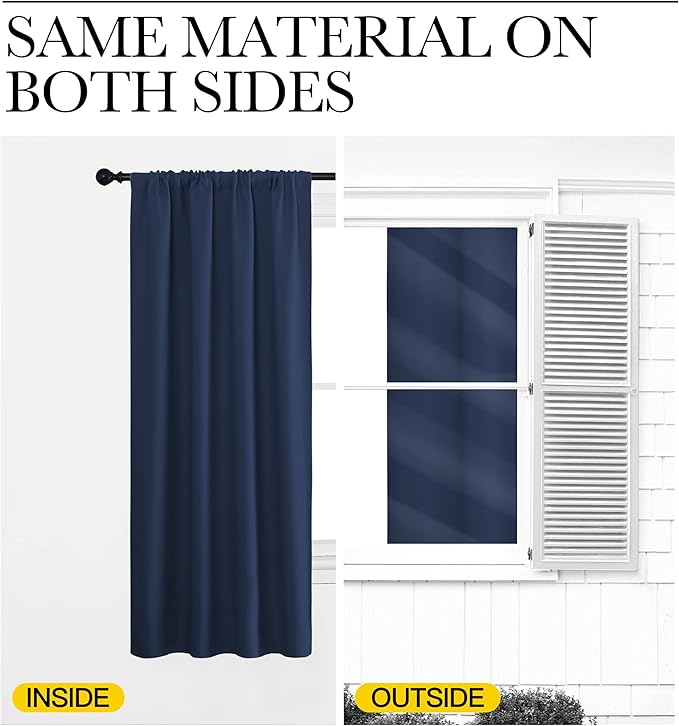 NICETOWN Window Curtains Blackout Draperies