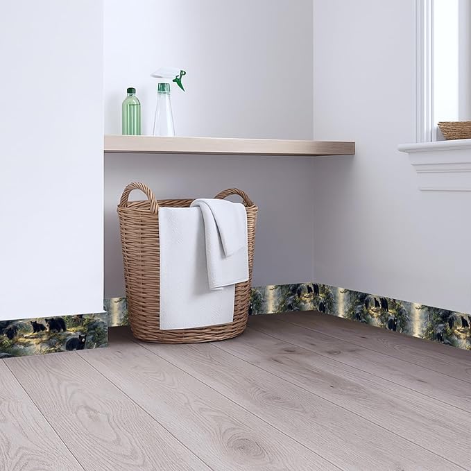 Black Bear Wallpaper Border 196x4 Inch Peel and Stick Wall Border Self Adhesive