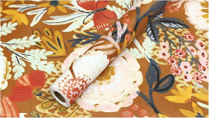 HAOKHOME Boho Peel and Stick Wallpaper Floral Wall Paper Removable