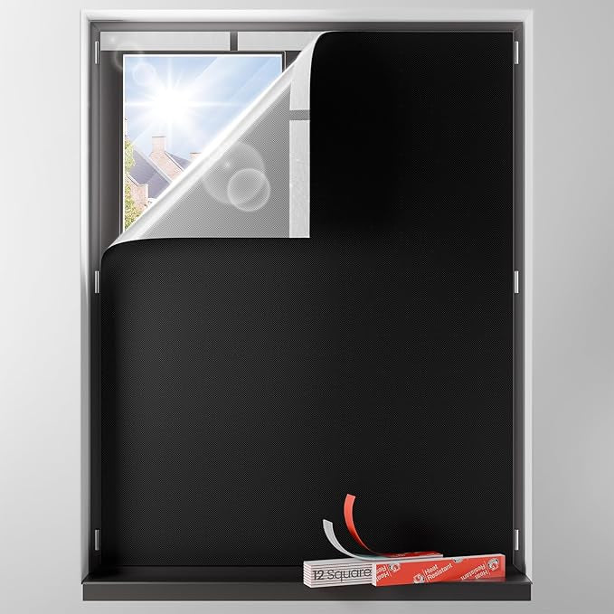 Sumobaby Blackout Curtains for Bedroom Portable 50"x64", No Drill Blackout