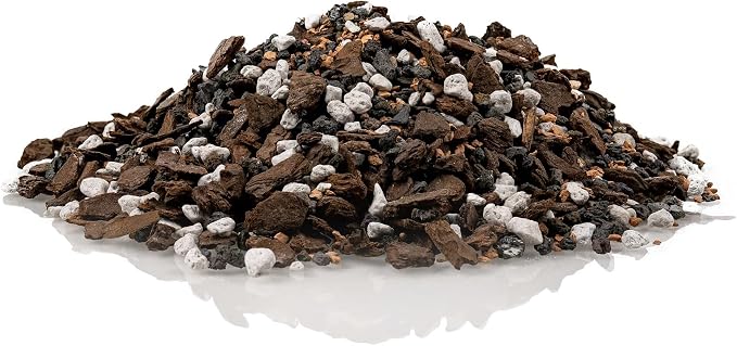Premium Bonsai Soil All Purpose Fast Draining Mix - Pumice, Lava, Calcined Clay and Pine Bark Potting Pre Mixed Bonsai Plant Soil Mixture by GARDENERA - Made in USA - (1 Quart Bag)