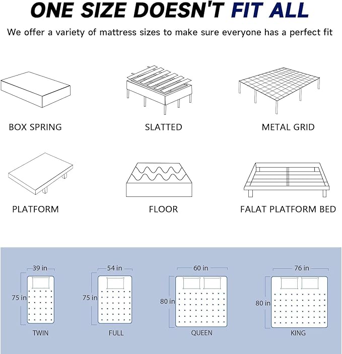 Twin Size Mattress in a Box 10 Inch Hybrid Mattress [Enhanced Stability], Medium Firm Feel with Memory Foam and Pocket Springs, Reinforced Edge Support