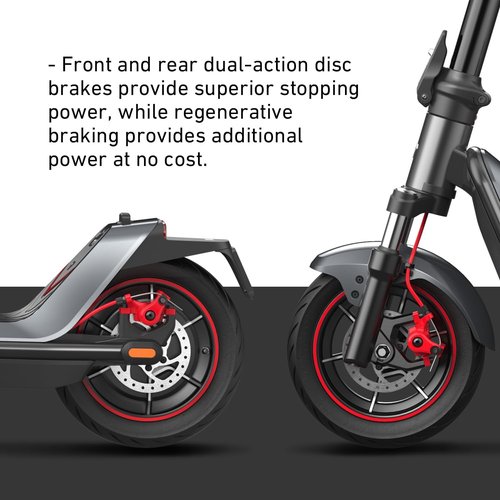 NIU Electric Scooter - Adult E-Scooter with Suspension, 600-1000W Power, 18-37.3 Miles Range | Top Speed 17.4-23.6MPH
