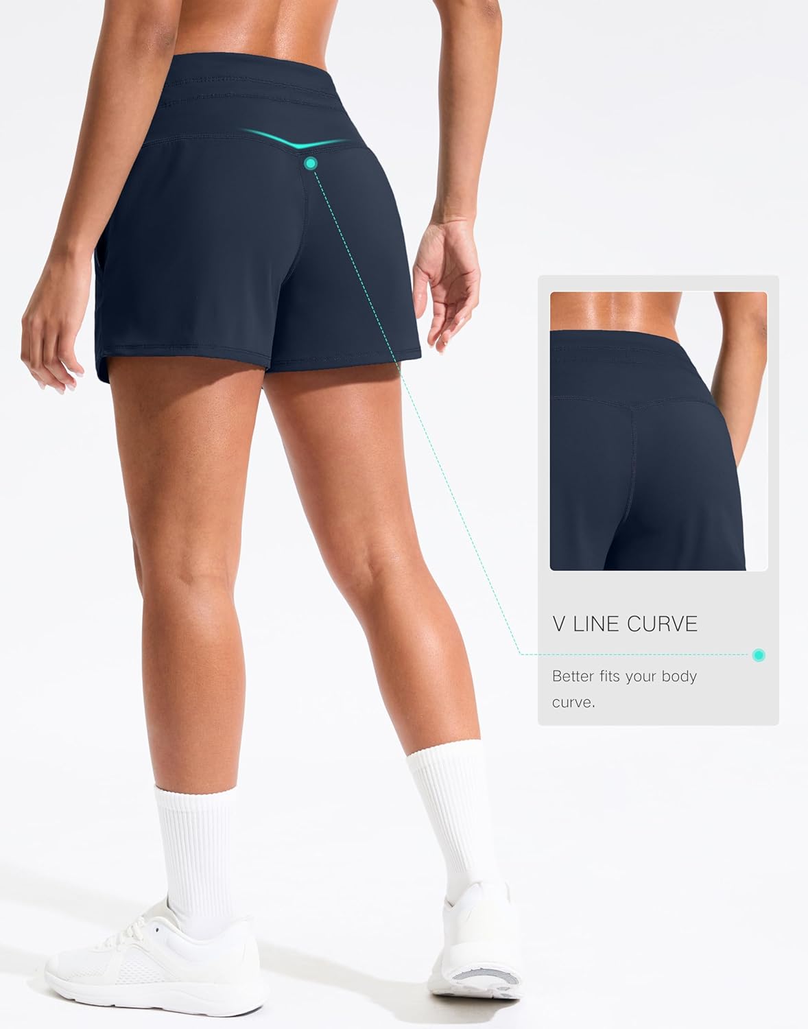 Soothfeel Women's Running Shorts - Quick Dry High Waisted Athletic Shorts with Pockets | 3.5"/5" Sizes