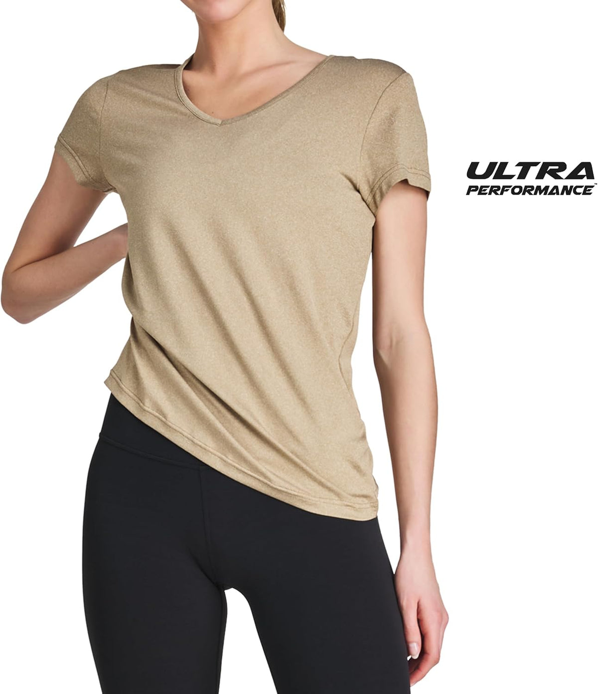 Skiennix Women's V-Neck Activewear T-Shirts - 3 Pack of Dry Fit Gym & Yoga Tops