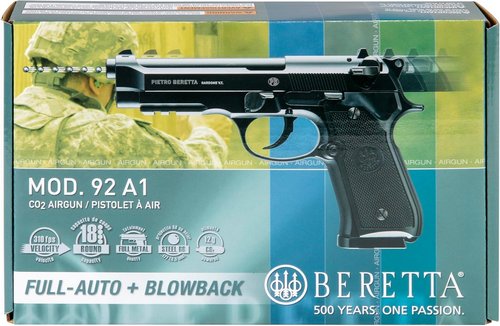 Beretta M92 A1 Full-Auto .177 Cal BB Gun Pistol - Umarex Blowback Action