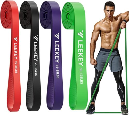 LEEKEY Resistance Bands - Versatile Exercise Bands with Door Anchor for Strength Training & Physical Therapy