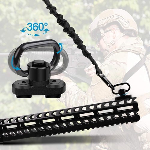 Bontok Sling Swivel Mount Set - Durable 1.25 Inch Metal Attachments for Two Point Slings