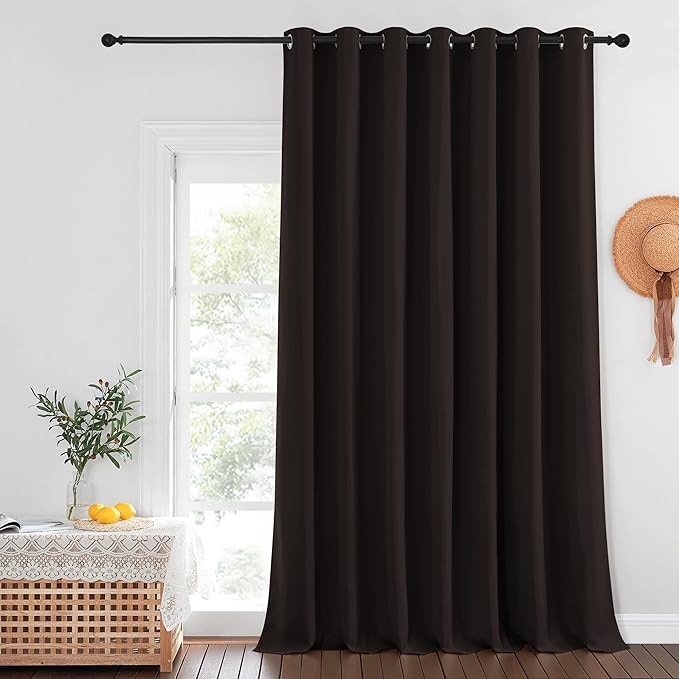 NICETOWN Toffee Brown Blackout Curtains