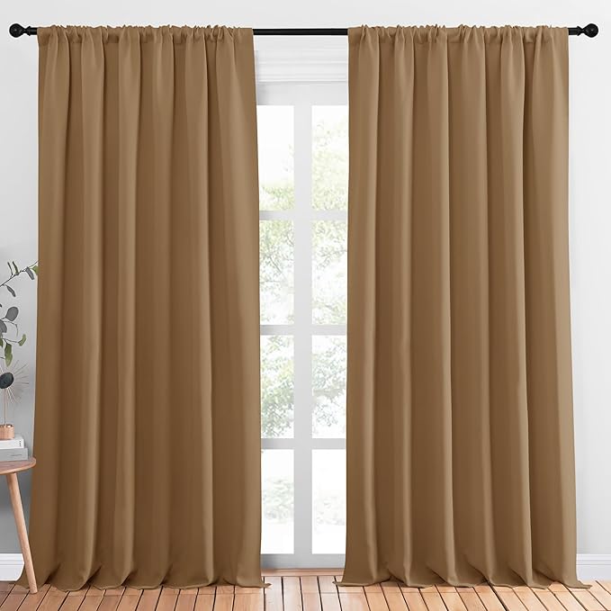 NICETOWN Blackout Curtains Window Draperies, 70 by 95 inches Long, Window