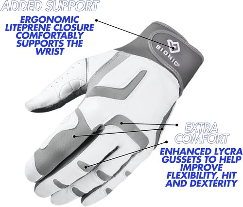 Bionic Women's ReliefGrip 2.0 Golf Glove - Enhanced Comfort & Grip for Optimal Performance