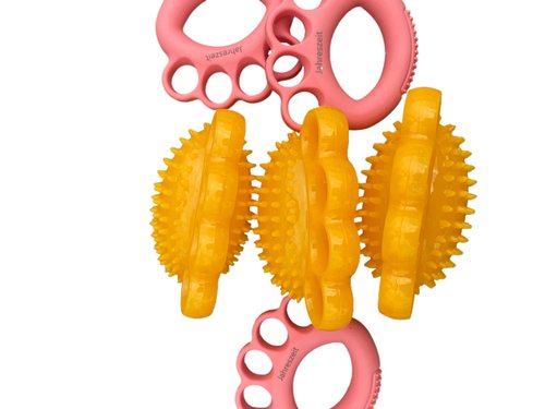Hand Exercise Ball & Hand Grip Strengthener for Stress Relieve, Strength, Flexibility, Stroke Recovery, Arthritis, Anxiety, Physical Therapy and Muscle Massage as Rehabilitation Training Equipment, Set of 2