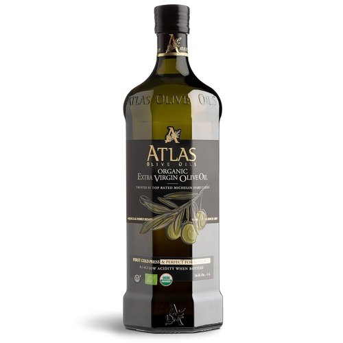 Atlas 1 LT Cold Press Extra Virgin Olive Oil - Polyphenol Rich, Organic & Unprocessed from Morocco | Award-Winning Quality