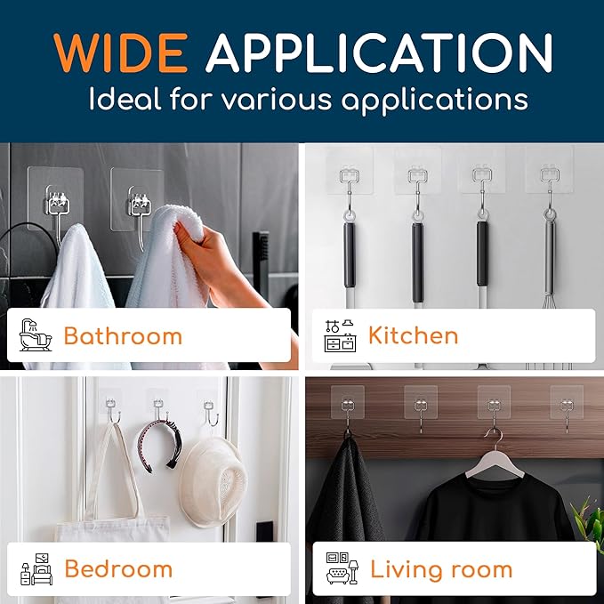 GLUIT Adhesive Large Wall Hooks