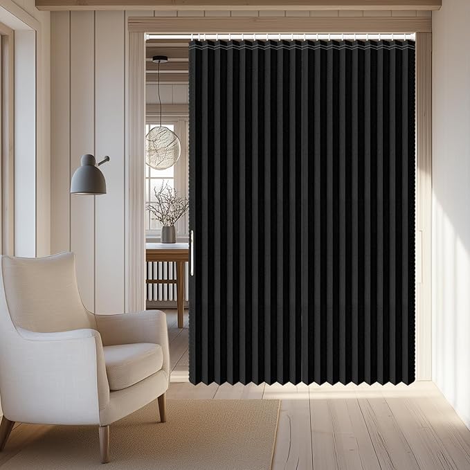 AJAZZ Blackout Sliding Door Curtains