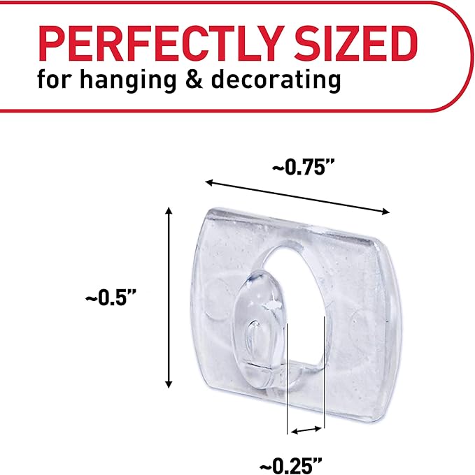 Command Indoor Mini Light Clips, Damage Free Hanging Christmas Light Clips, Mini Wall Clips for Hanging Indoor Christmas Decorations, Lights and Cables, 45 Clear Clips and 54 Command Strips
