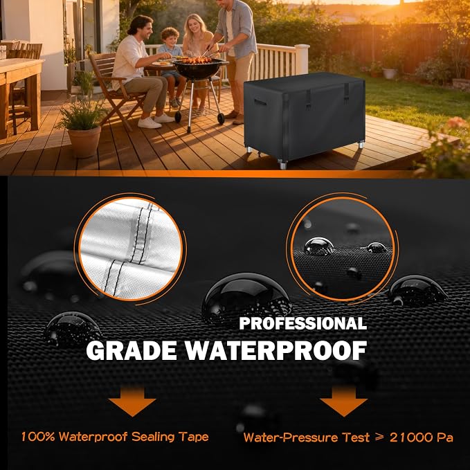 Outdoor Prep Table Cover with Split Zipper for Keter Unity Small Portable Table, Compatible with 32 inch Outdoor Utility Cart and Storage Cabinet, 32"L x 24"W x 35"H